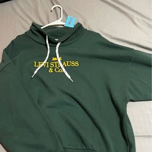 Green and gold Levi’s hoodie
